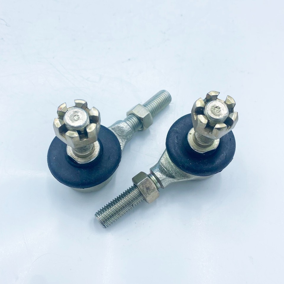 Tie Rod End Kit, Tie Rod Ends, Steel Alloy M10 10mm Tie Rod Ball Joint Sway ボールジョイントテーパープルロッドエンドキットM10-M10 1ペア、ATV 50CC 110CC 150CC 200CC 250C