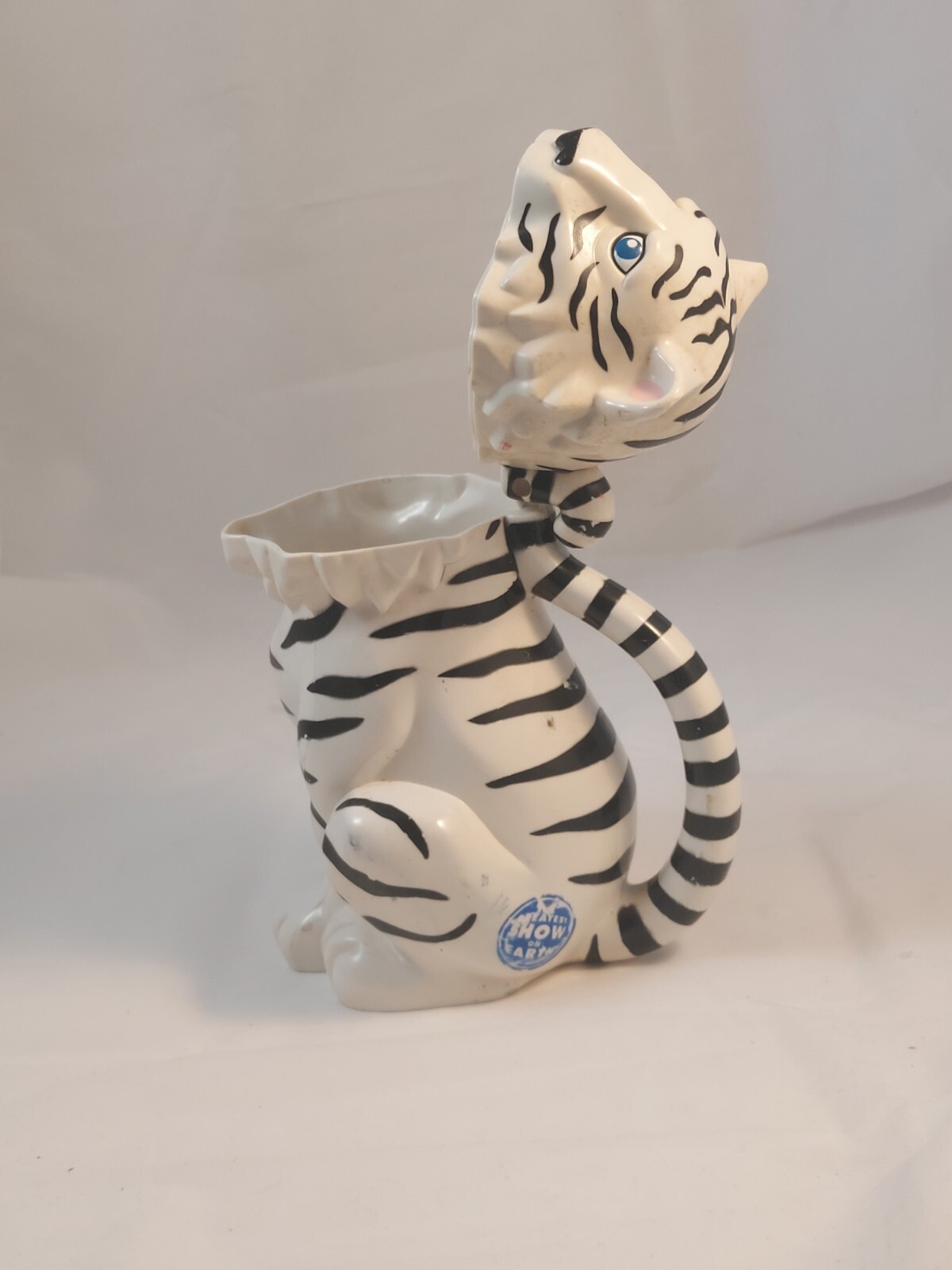 Ringling Bros Barnum & Bailey Circus WHITE TIGER Lidded Stein Mug Cup 2 set