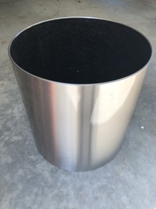 Large Resin Planter Silver Color Round Ebay Large Resin Planter Silver Color