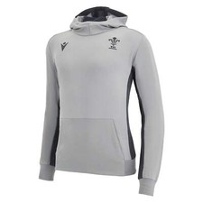 Macron Wales WRU Men's Rugby Pullover Travel Hoodie - RRP £69.00