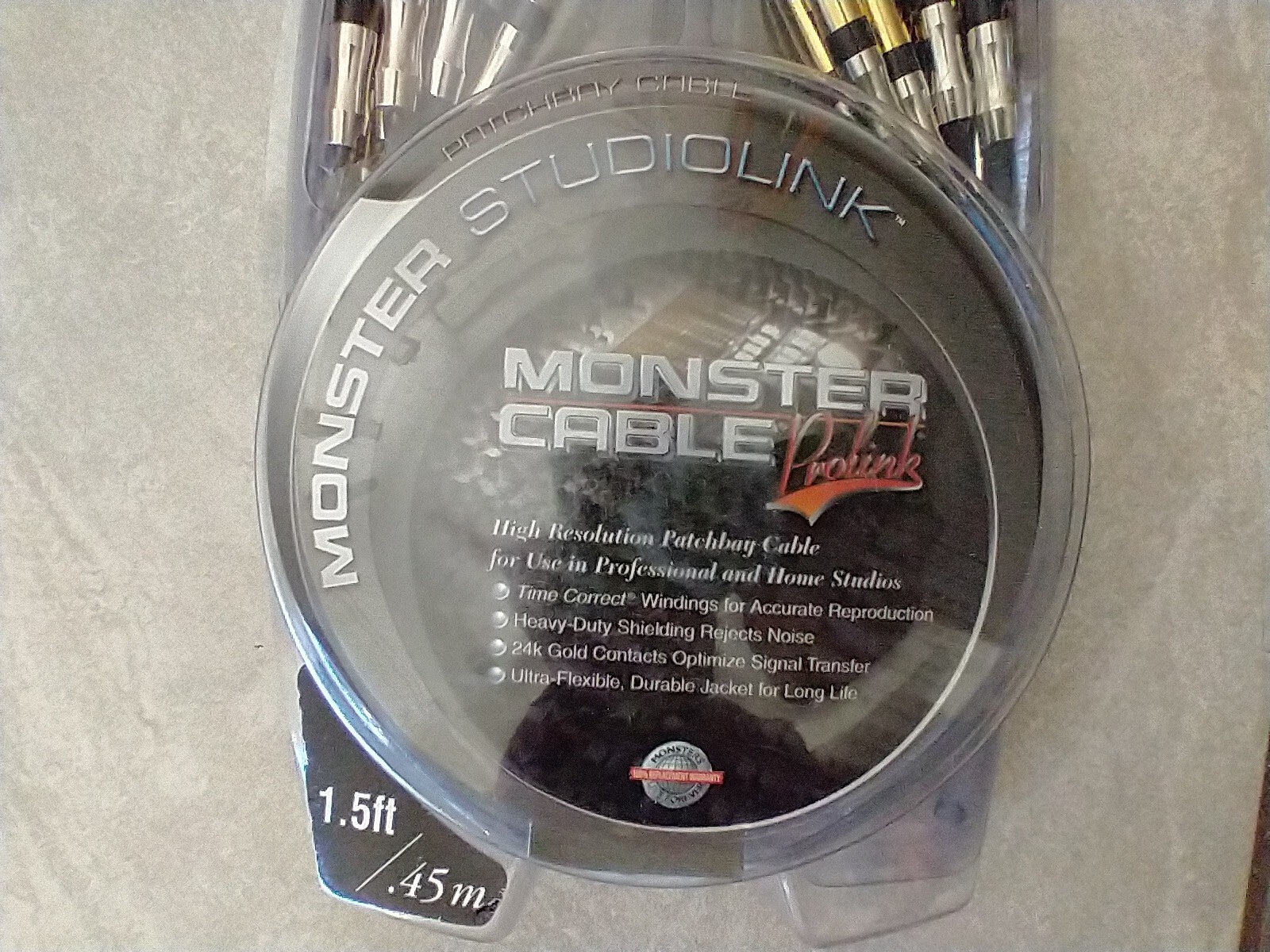 Monster Studiolink 8 Pack TT Patchbay Cable Bantam Tiny Mogami Grade