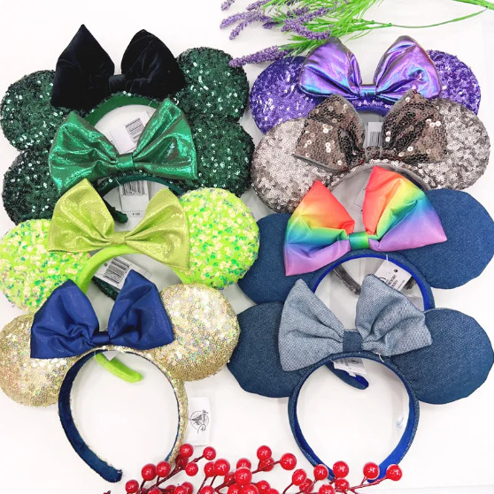 135 Stile Disney-parks Bow Mickey Bow Minnie Maus Ohren Stirnband