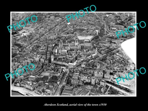 Photo Ancienne 8x6 De Stranraer, Écosse, Vue Aérienne Vers 1930, Neuve