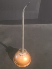 Vintage Eagle Oiler Oil Thumb Pump Can Copper Color 10-3/4" Tall Made in USA