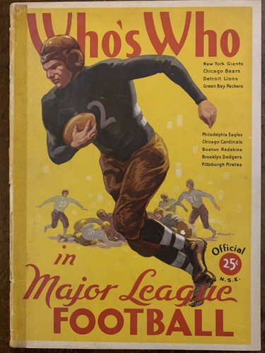 1935 “WHO’S WHO in MAJOR LEAGUE FOOTBALL-PICS-CAPSULES...All 9 NFL TEAMS-PLAYERS - 第 1/12 張圖片