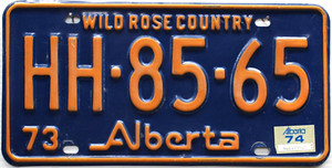 Alberta Vintage License Plate