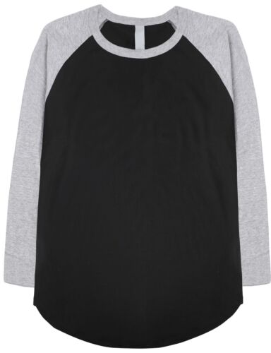 T-shirt maglietta uomo baseball raglan manica 3/4 maglietta casual squadra sport famiglia - Foto 19 di 30