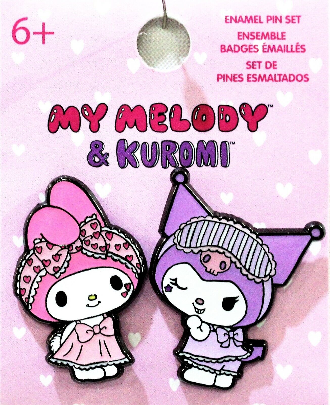 Sanrio My Melody & Kuromi Pin Set 2 Hello Kitty Friends