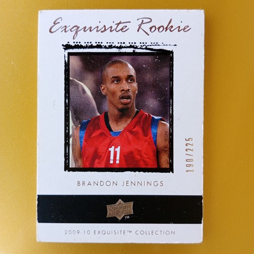 2009-10 Upper Deck Exquisite Brandon Jennings 190/225 Rookie 190/225 No 47