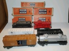 Vintage LIONEL Trains Lot Of 6 With Worn Boxes All Untested Sold As Is See Pics