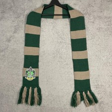 Harry Potter Scarf Womens One Size Green Slytherin Knit Tassel Striped