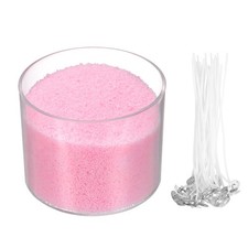 Sand Candles with 30 Pcs Wicks 14Oz / 400g Candle Beads, Pink