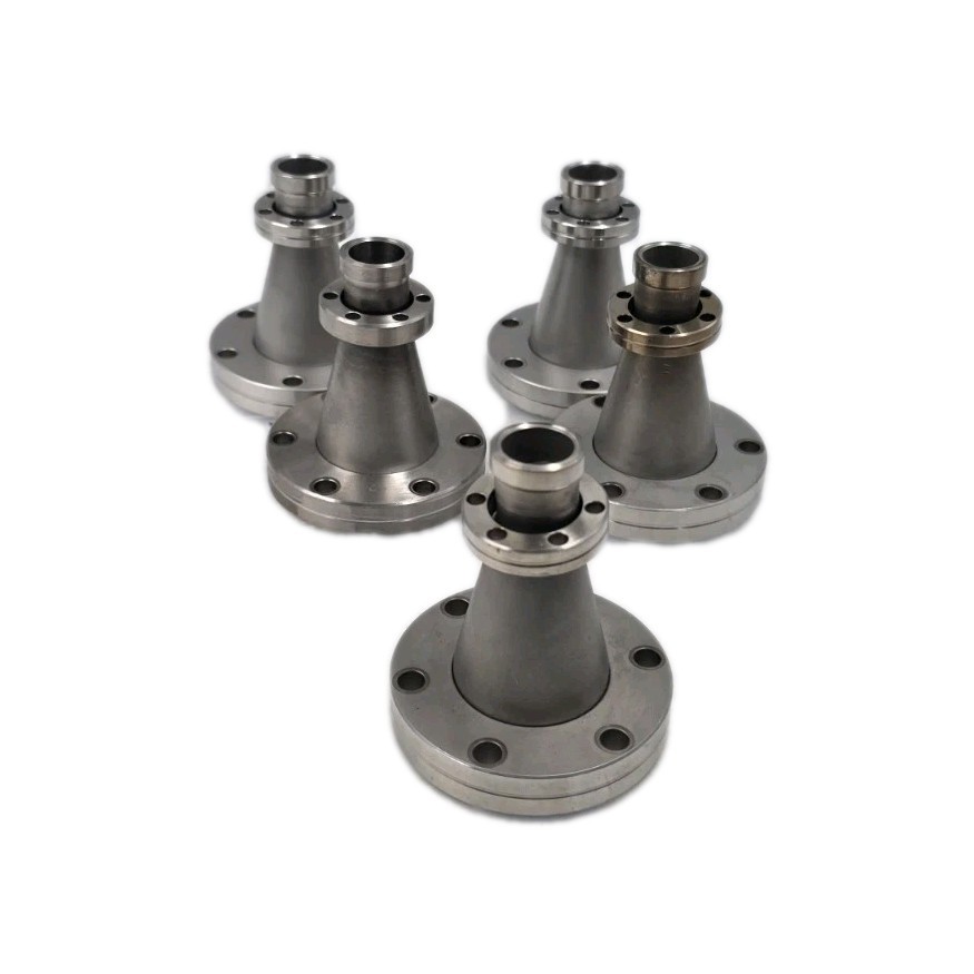 2.75" Conflat to 1.33" Conflat Conical Reducing Nipple