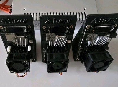 3 Bitaxe Gamma 602 BTC Miners & 5V 60A 300W Power Supply Heat Sinks 2+ Th/s Each