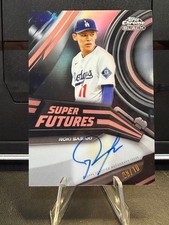 2026 Topps Chrome Black Super Futures Auto Roki Sasaki SFA-RS Rose Gold 08/10