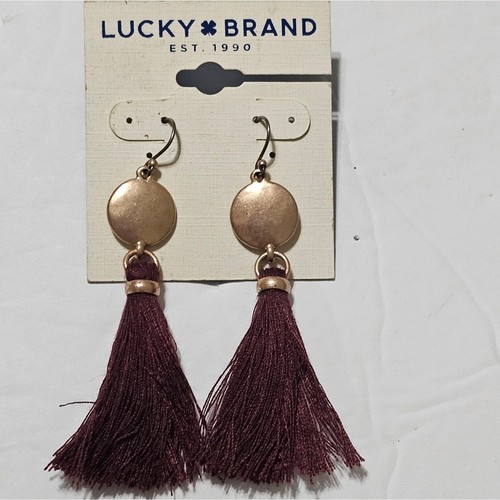 Glücksmarke Antik Gold Boho Quaste Statement Ohrringe Neu!
