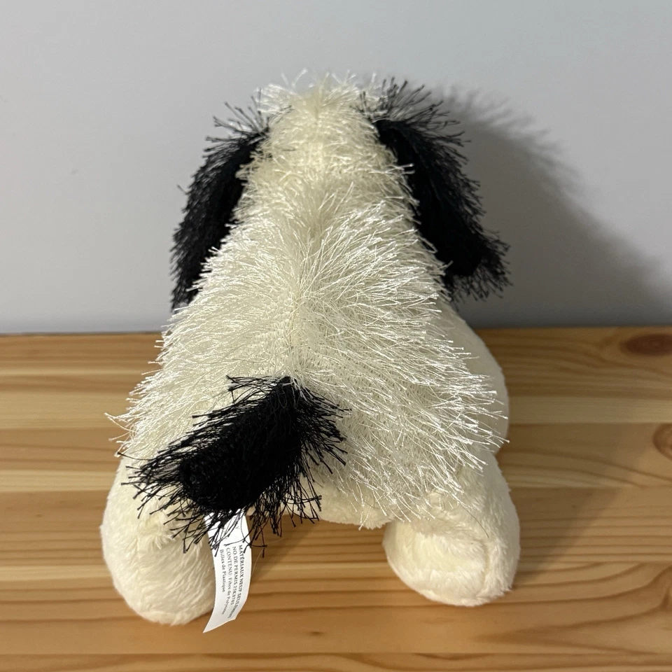 Ganz Webkinz Cheeky Dog 8” Beanbag Plush Cream Black Fuzzy Style HM192 No Code - Image 3 of 4