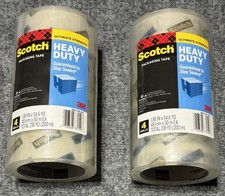 Scotch Heavy Duty Shipping Tape, 8 Rolls 2 - 4pks , 1.88" x 54.6 yds, Clear