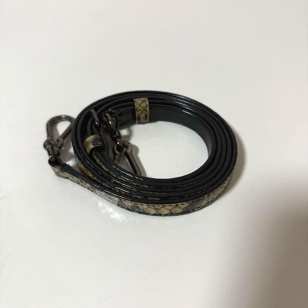 Coach Python Embossed 2-Way Handbag Crossbody Lea… - image 15