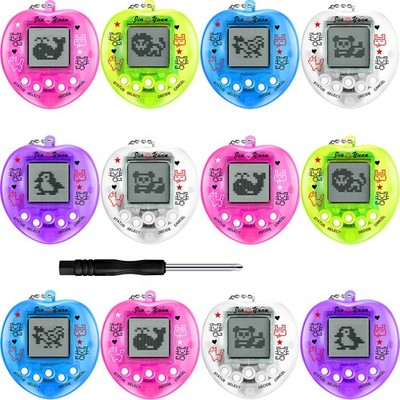 12 Pcs Virtual Pets Keychain Egg Fillings for Kids 168 Electronic Digital Pet...