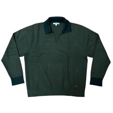 UNIQLO JW ANDERSON Green Knit Polo Shirt L Collab