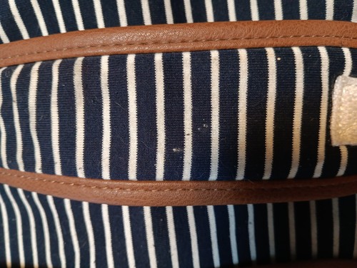 Madden Girl Stripe Backpack Soft Trim Back to School Bookbag Purse - Picture 6 of 10