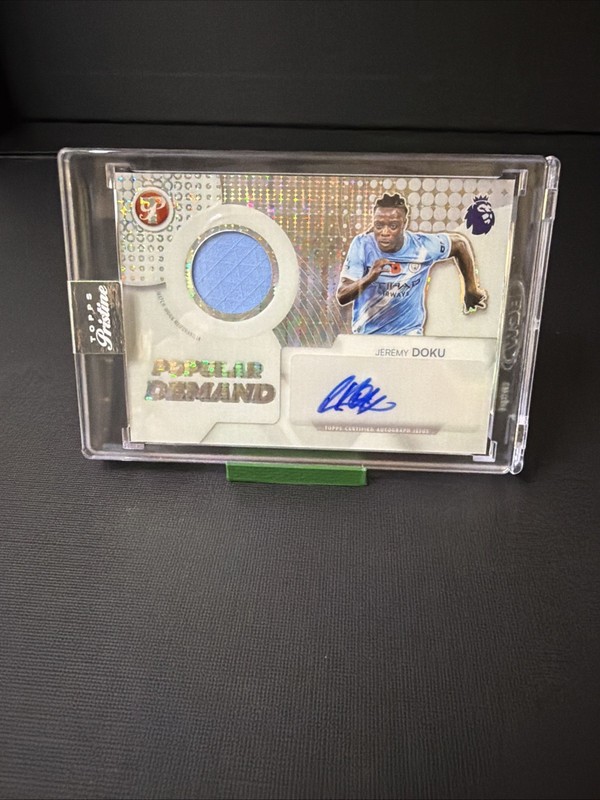 2025-26 Pristine Premier League Jeremy Doku Match-Worn Patch Auto