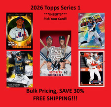 2026 Topps Series 1- **INSERTS** PICK YOUR CARD Complete Your Set RC Kurtz