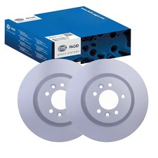 2x HELLA PAGID BREMSSCHEIBEN Ø360mm VORNE passend für LAND ROVER DISCOVERY RANGE