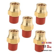5PCS Quick Push to Connect 5/8" OD x 3/8" NPT Quick Push Straight-5PCS