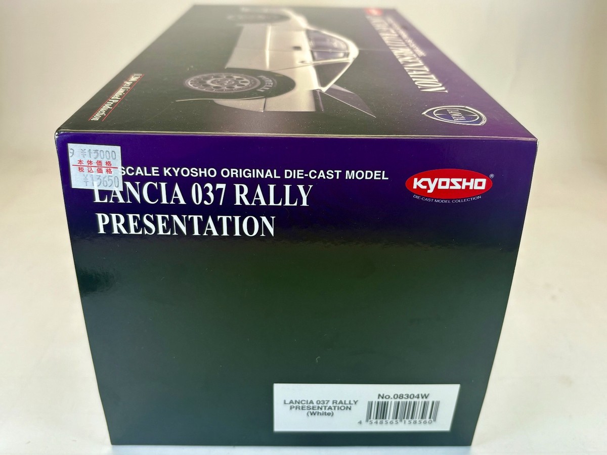 1:18 KYOSHO LANCIA 037 RALLY PRESENTATION (white) 1200pcs 08304W