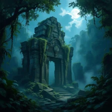 Photo Digital Image - Ai Wallpaper Picture Ancient Stone Ruins Art Sample