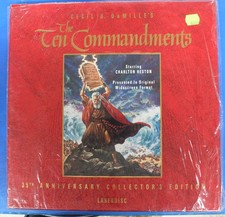 The Ten Commandments 35th Anniversary Collectors Ed. Laserdisc- NOT DVD OR VHS 