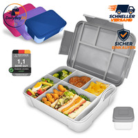 Brotdose Kinder Auslaufsicher Bento Box Mit FäChern FüR Schule Kindergarten