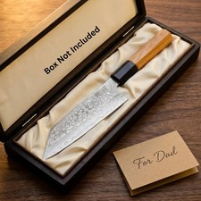 Damascus Steel Chef Knife Japanese Bunka K-Ti...