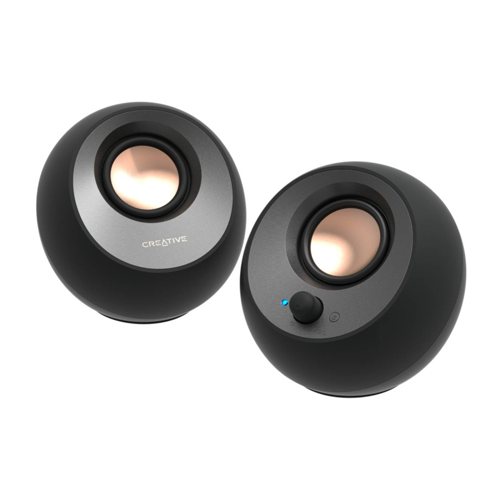 Creative Labs Pebble V3 Wired & Wireless 8W Bluetooth Speakers - Black