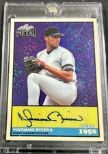 2026 Leaf Metal Baseball Mariano Rivera 1950 Purpl Shimmer Auto 1/1 RARE Yankees