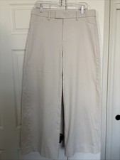 Banana Republic Women  s Ivory Wide Leg Cotton Pants high waist. 12