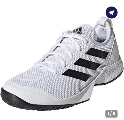 Adidas Courtflash White/Black/White 10.5 Men's