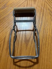 Vintage Metal Canning Jar Grabber Tongs Lifter Wood Handles 8"