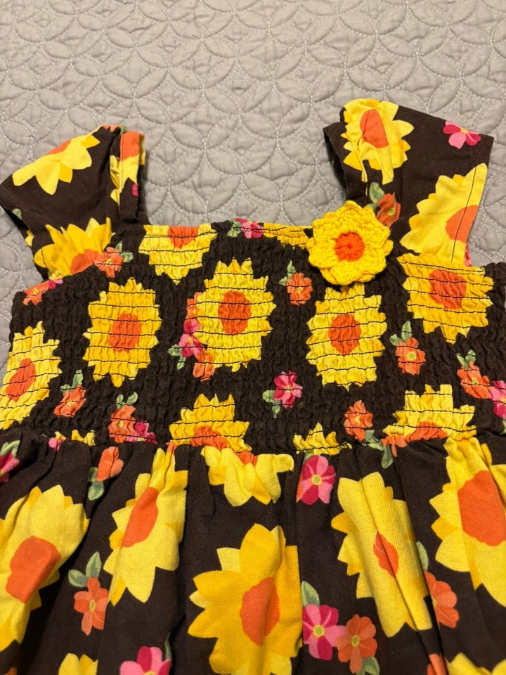 NUEVO CON ETIQUETAS Gymboree Niñas Talla 5 GIRASOL SONRISAS Lote de 4 Piezas Botas de Vestido Cartera Pelo Elástico Foto 3 de 4