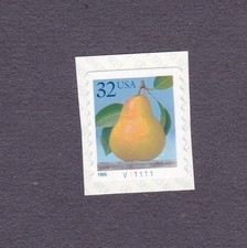PNC1 32c Peach & Pear SA V11111 US #2495A Plate Number single MNH F-VF