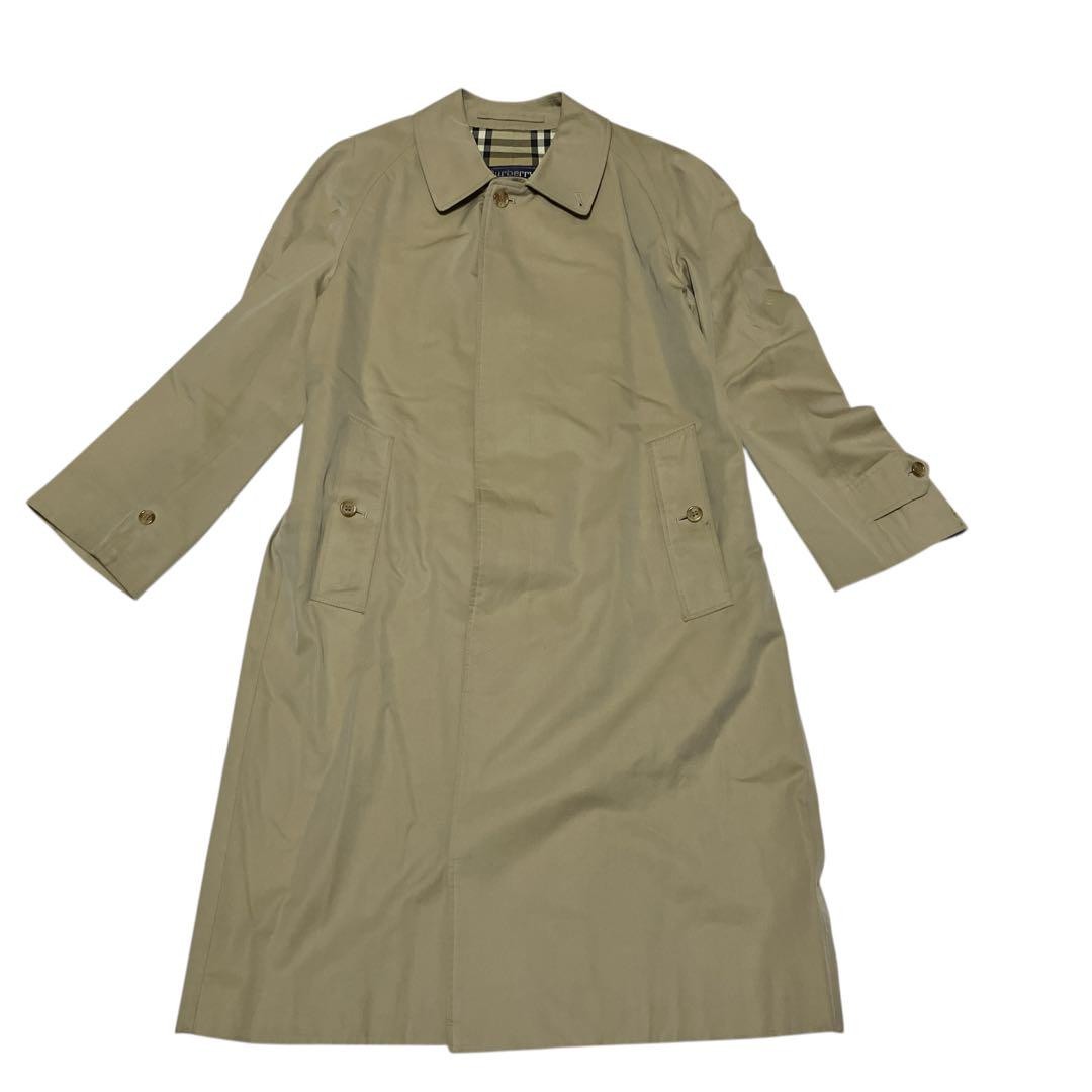 Burberry Khaki Cotton Trench Coat with Nova Check in Size M for Women