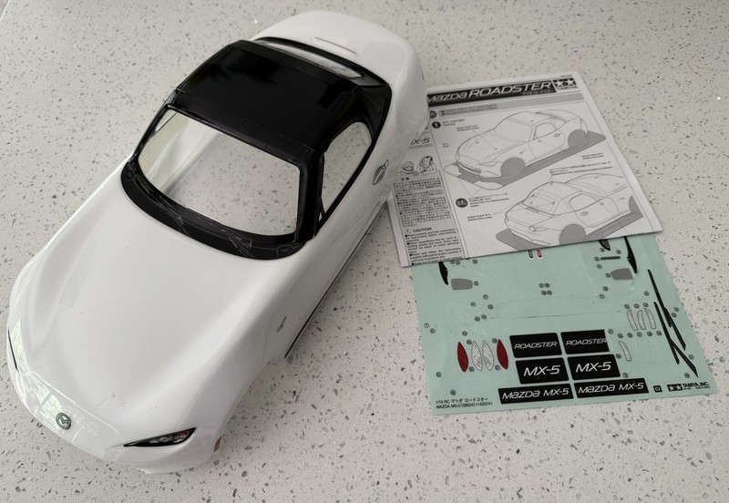 Tamiya 51583 Mazda MX-5 Miata Finished Body M04/M05/M06/M07/M08/XM01/MB01 new