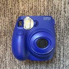 Fujifilm Instax Mini 7S Blue Instant Camera Bundle w/ Film, Filters, and Case