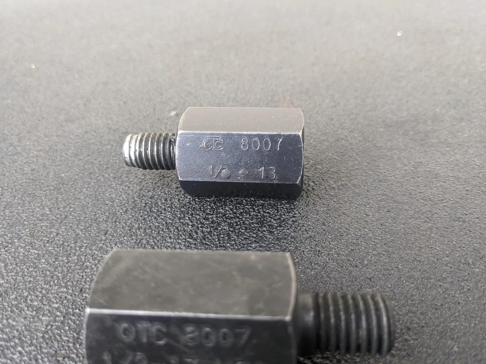 #bk586 Otc 2pc 8007 Threaded Adapter Spread 1/2-13 (Ex.) In - Image 3 of 4