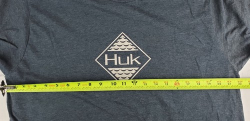 Camiseta Huk Para Hombres Ondulada Rendimiento Pesca Gráfico Camiseta - Talla L - Usada en Excelente Condición - Imagen 5 de 8