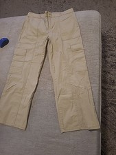 Social Standard By Sanctuary Womens Beige Cargo Capri Pants Size Large