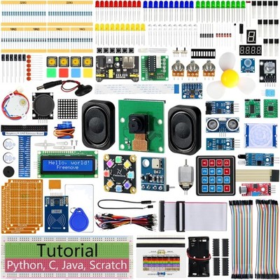 Raspberry Pi Kit 386 Teile, Tutorials, Projekte, Sensoren, Elektronik, Progra...