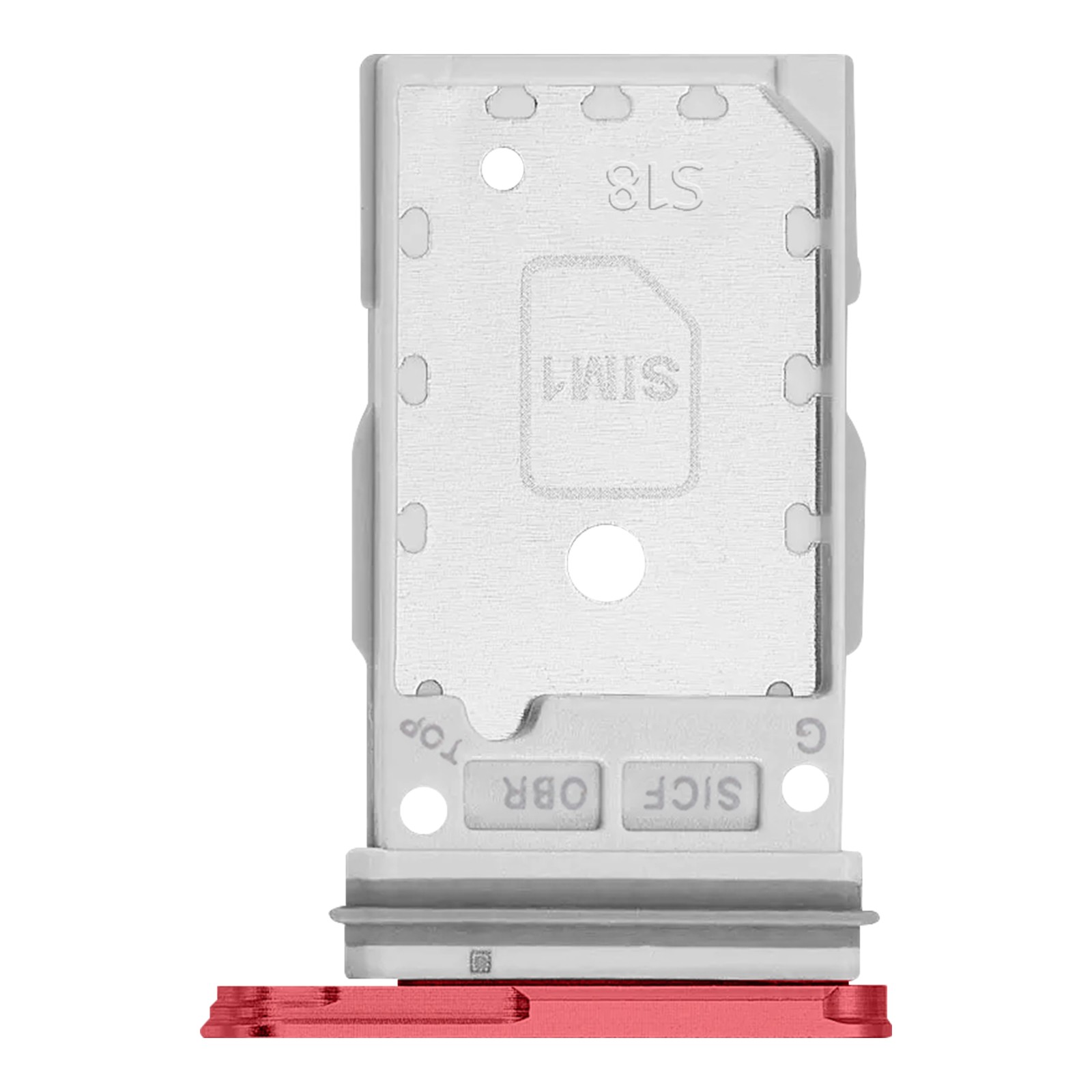 Pièce Tiroir Carte Double Nano SIM Rouge compatible Samsung Galaxy S25 Plus